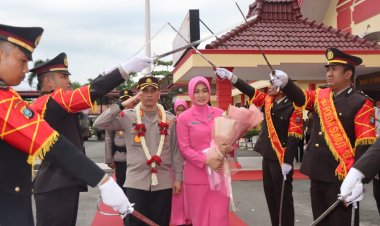 Acara Penyambutan Kapolresta Deli Serdang Baru dan Giat Pisah Berlangsung Meriah