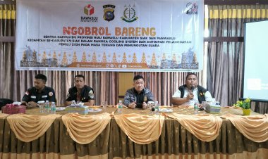 Sentra Gakkumdu Riau Ngobrol Bareng Pengawas Pemilu Se Kabupaten Siak Dalam Rangka Cooling System dan Pencegahan Pelanggaran  Pemilu 2024