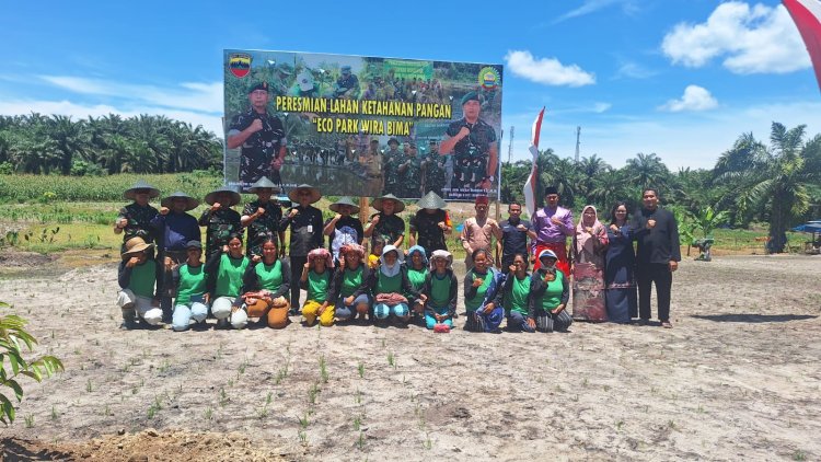 Danrem 031/WB Resmikan Ecopark Wira bima Untuk Ciptakan kemandirian pangan