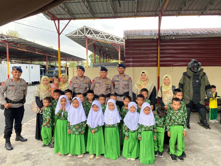 Brimob Polda Riau Kembali Menerima K0unjungan Edukasi Siswa-Siswi Lembaga Pendidikan