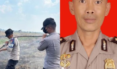 Perwira Satuan Brimob Polda Riau Gugur Saat Padamkan Karhutla di Kabupaten Rohil