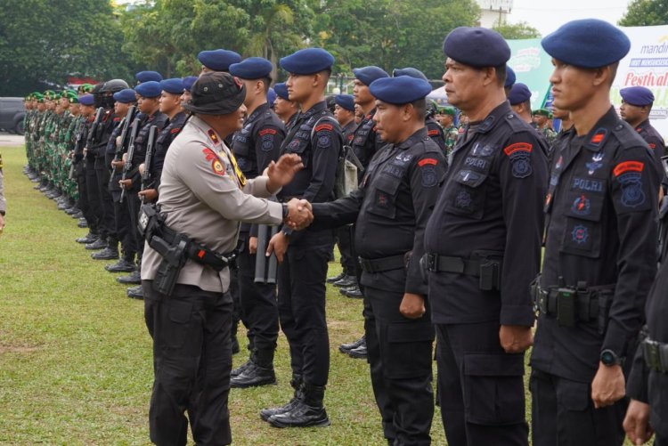 Brimob Riau Pastikan Festival Pacu Jalur 2025 Aman dan Lancar