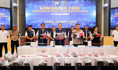 Judi Online di Medan Raup Omzet Diduga Rp7 Miliar, Polda Sumut Sita Puluhan Perangkat dan Rekening