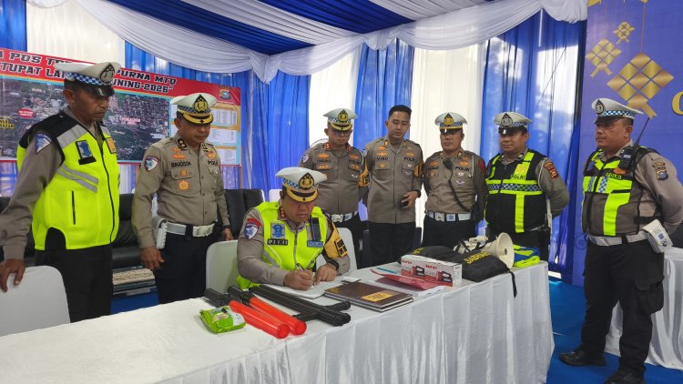 Dirlantas Polda Riau Tinjau Pos Pengamanan di Pekanbaru, Pastikan Operasi Ketupat Lancang Kuning Siap Amankan Mudik