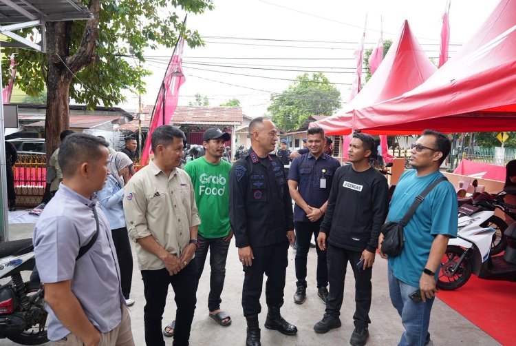 Ringankan Beban Driver, Brimob Riau Resmikan Bengkel Gratis Khusus Ojol